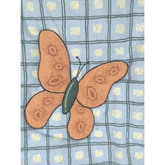 VTG 90s Quilted Reversible Vest Gardening Angel Cat Herb Garden‎ Folk Art L - Picture 6 of 10